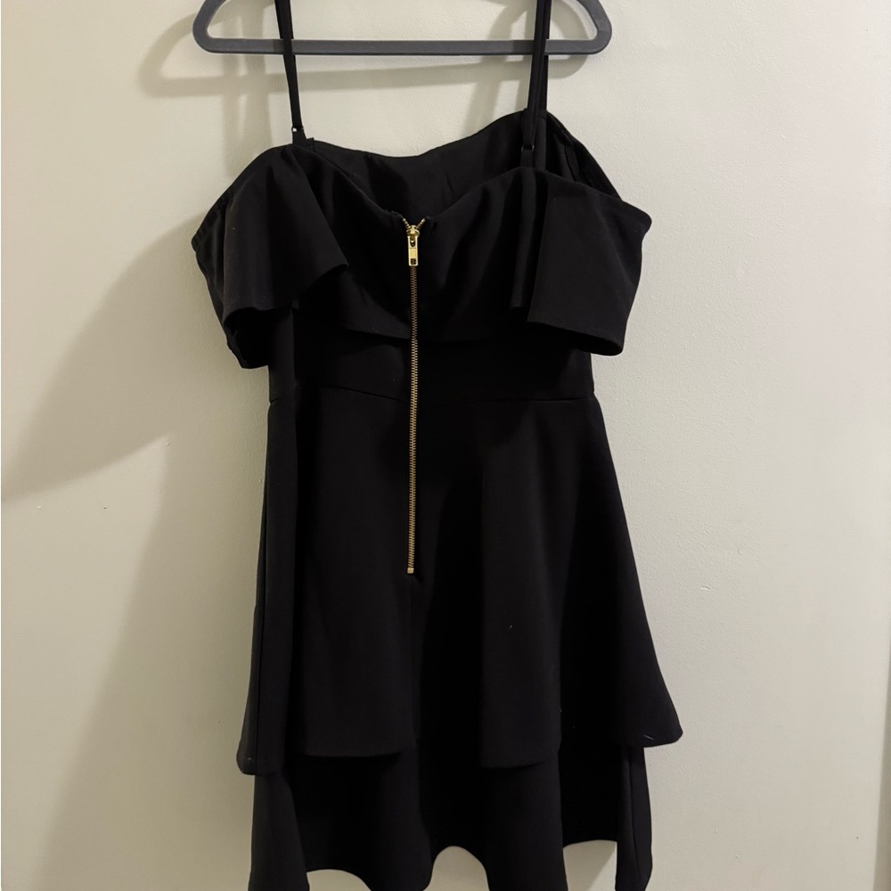 B Darlin Ruffled Off Shoulder Dress - Picture 3 of 4